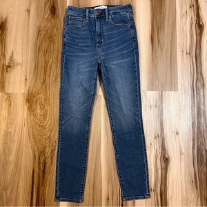 Abercrombie & Fitch Womens 26/2R The Super Skinny Ankle High Rise Jeans Med Wash